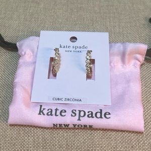 Kate Spade Full Circle Huggies Pierced Earrings NWT